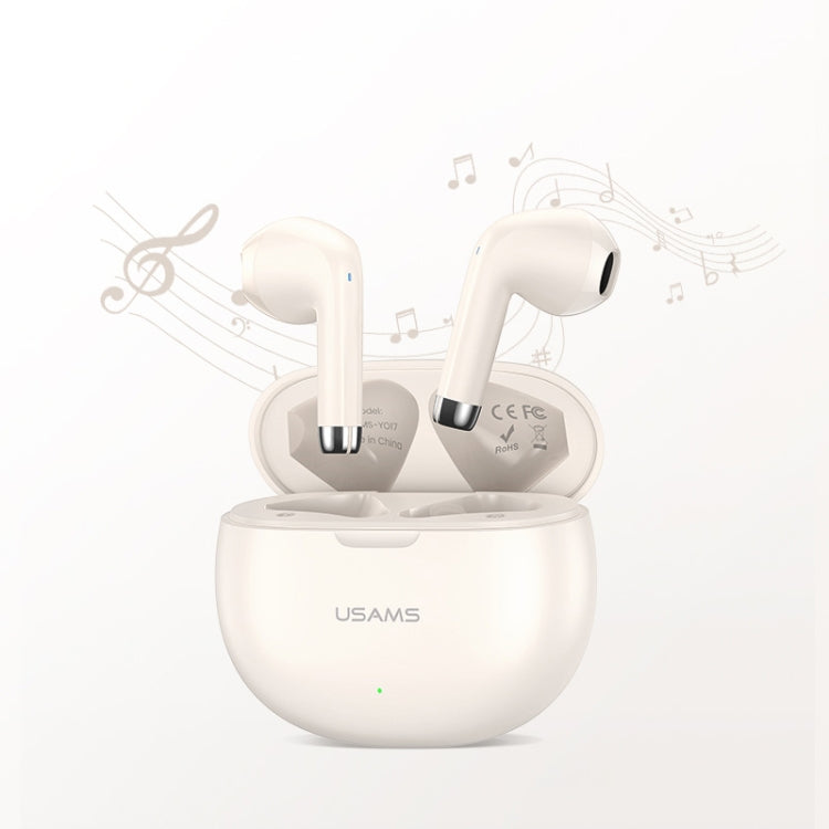 USAMS YO17 TWS Half In-Ear Wireless Bluetooth Earphone(Purple) - TWS Earphone by USAMS | Online Shopping UK | buy2fix