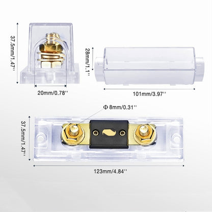 2 in 1 ANL Car Fuse Holder Electrical Protection Insulating Cover, Current:400A -  by buy2fix | Online Shopping UK | buy2fix