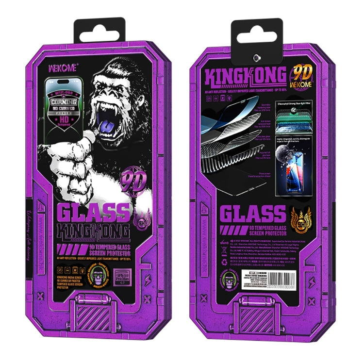 For iPhone 13 WK WTP-068 King Kong Vacha Corning 9D Curved HD Tempered Glass Film(Black) - iPhone 13 Tempered Glass by WK | Online Shopping UK | buy2fix