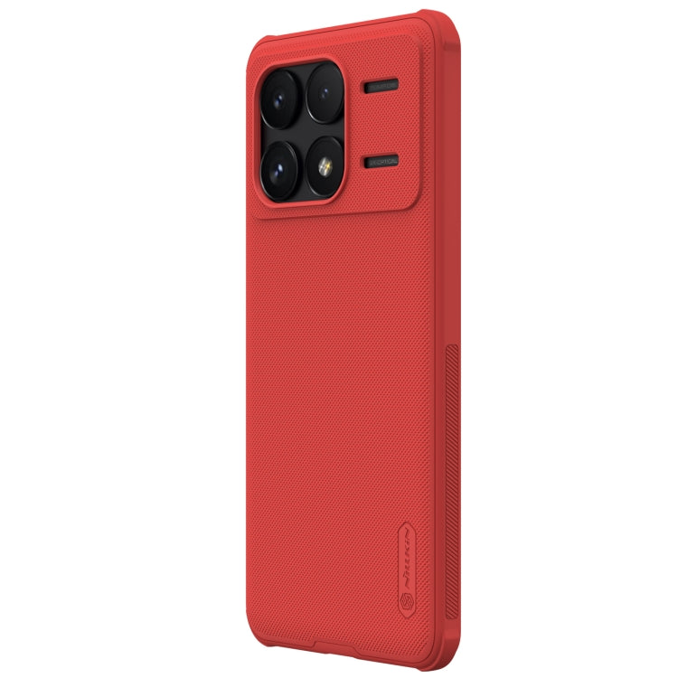 For Xiaomi Redmi K70 / K70 Pro NILLKIN Frosted Shield Pro PC + TPU Phone Case(Red) - Xiaomi Cases by NILLKIN | Online Shopping UK | buy2fix