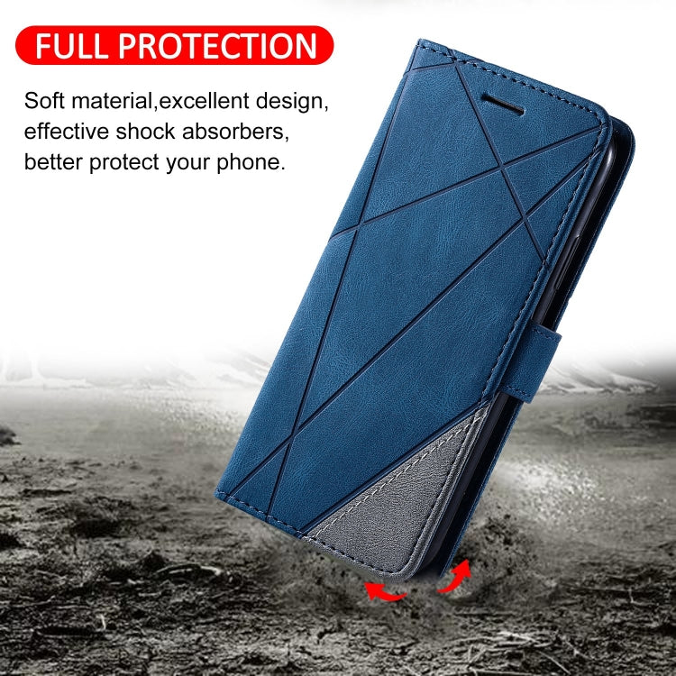 For Xiaomi 13 Skin Feel Splicing Horizontal Flip Leather Phone Case(Blue) - 13 Cases by buy2fix | Online Shopping UK | buy2fix
