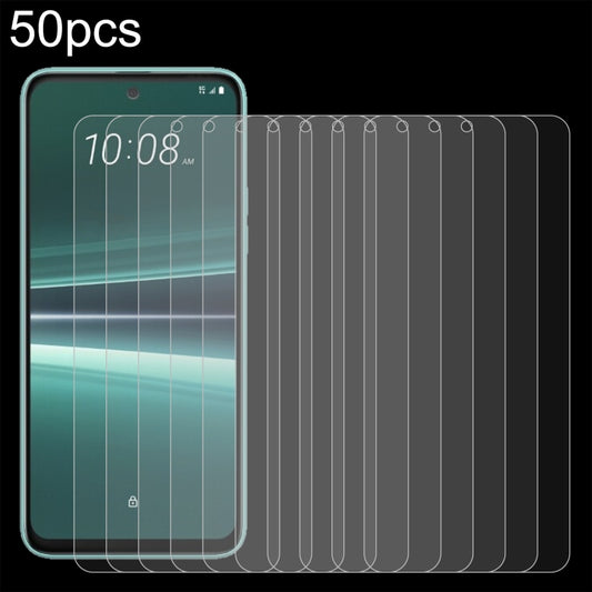 For HTC U23 50pcs 0.26mm 9H 2.5D Tempered Glass Film - For HTC by buy2fix | Online Shopping UK | buy2fix