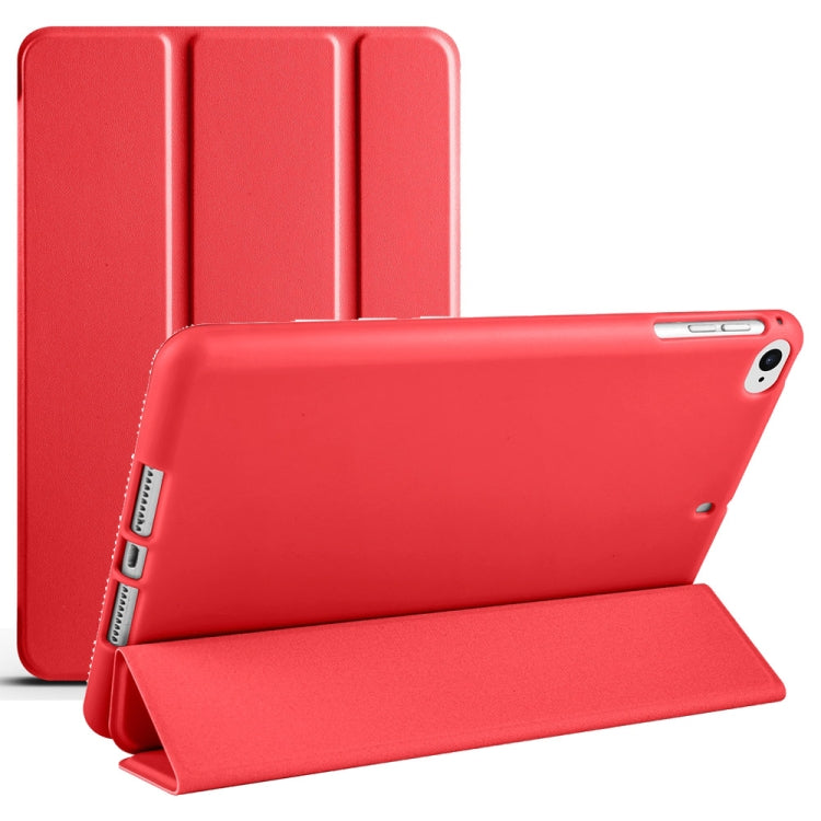 For iPad 9.7 2018 / 2017 / Air 2 / Air 3-folding TPU Horizontal Flip Leather Tablet Case with Holder(Red) - iPad 9.7 (2018) & (2017) Cases by buy2fix | Online Shopping UK | buy2fix