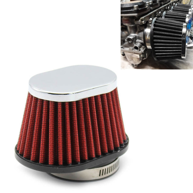 60mm XH-UN073 Mushroom Head Style Car Modified Air Filter Motorcycle Exhaust Filter(Red) - In Car by buy2fix | Online Shopping UK | buy2fix