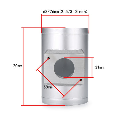 76mm XH-UN601 Car Modified Engine Air Flow Meter Flange Intake Sensor Base for Mitsubishi Lancer - In Car by buy2fix | Online Shopping UK | buy2fix