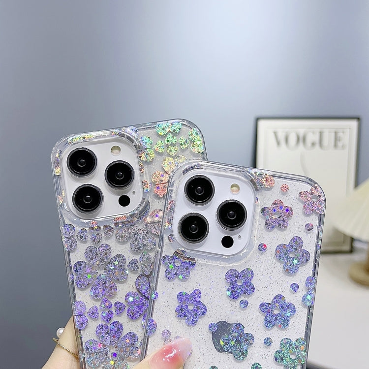 For iPhone 13 Pro Little Star Series Glitter Powder TPU Phone Case(Little Rabbit) - iPhone 13 Pro Cases by buy2fix | Online Shopping UK | buy2fix