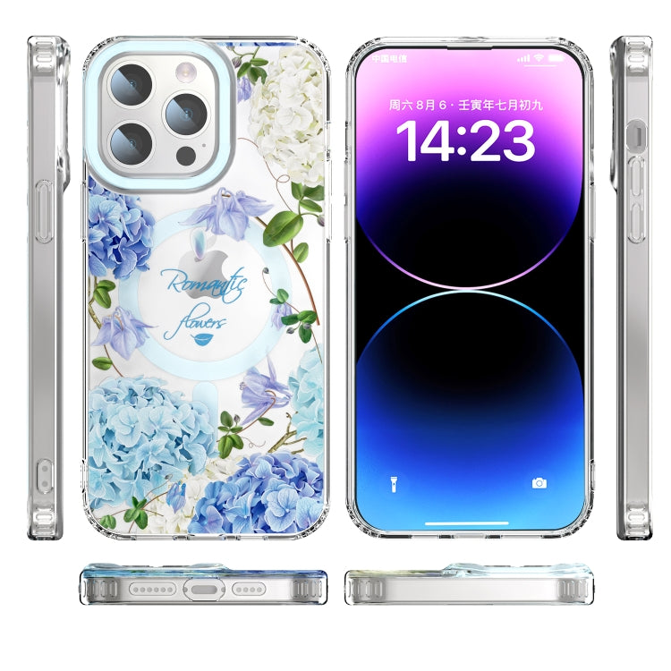 For iPhone 13 MagSafe Magnetic TPU Phone Case(Small Floral) - iPhone 13 Cases by buy2fix | Online Shopping UK | buy2fix