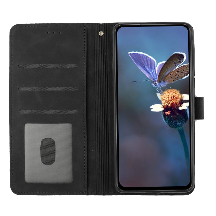 For Xiaomi Redmi Note 11 Pro 5G Global Flower Embossing Pattern Leather Phone Case(Black) - Redmi Note 11 Pro Case by buy2fix | Online Shopping UK | buy2fix