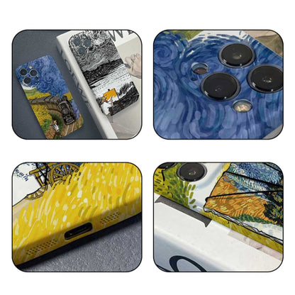 For iPhone 8 Plus / 7 Plus Precise Hole Oil Painting Pattern PC Phone Case(Handcart) - More iPhone Cases by buy2fix | Online Shopping UK | buy2fix