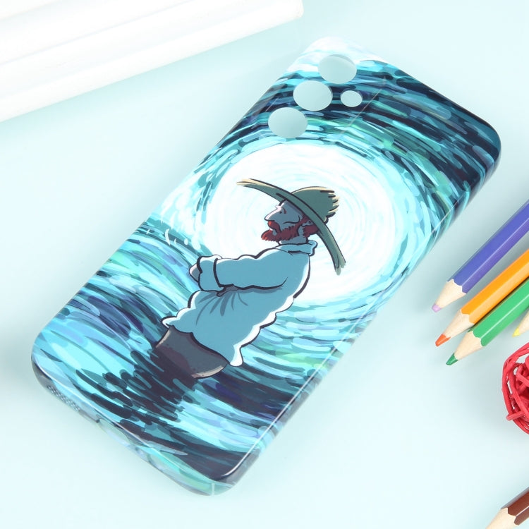 For Samsung Galaxy S22+ 5G Precise Hole Oil Painting Pattern PC Phone Case(Thinker) - Galaxy S22+ 5G Cases by buy2fix | Online Shopping UK | buy2fix