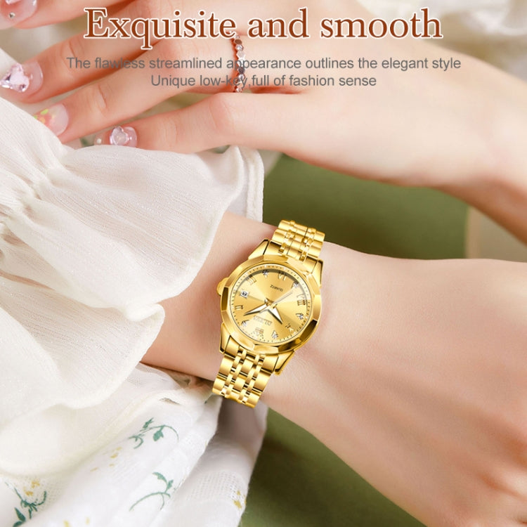 OLEVS 9931 Women Butterfly Buckle Luminous Waterproof Quartz Watch(Gold) - Metal Strap Watches by OLEVS | Online Shopping UK | buy2fix