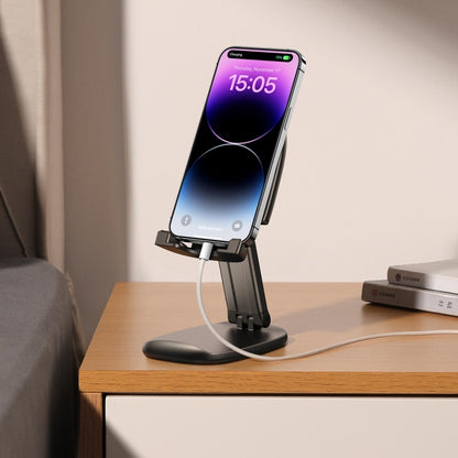 JOYROOM JR-ZS371 Foldable Desktop Phone Stand(Black) - Desktop Holder by JOYROOM | Online Shopping UK | buy2fix