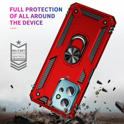 For Xiaomi Redmi Note 12 4G Global Shockproof TPU + PC Phone Case with Holder(Red) - Note 12 Cases by buy2fix | Online Shopping UK | buy2fix