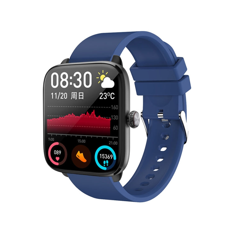 T20 1.96 inch IP67 Waterproof Silicone Band Smart Watch, Supports Dual-mode Bluetooth Call / Heart Rate Monitoring(Blue) - Smart Watches by buy2fix | Online Shopping UK | buy2fix