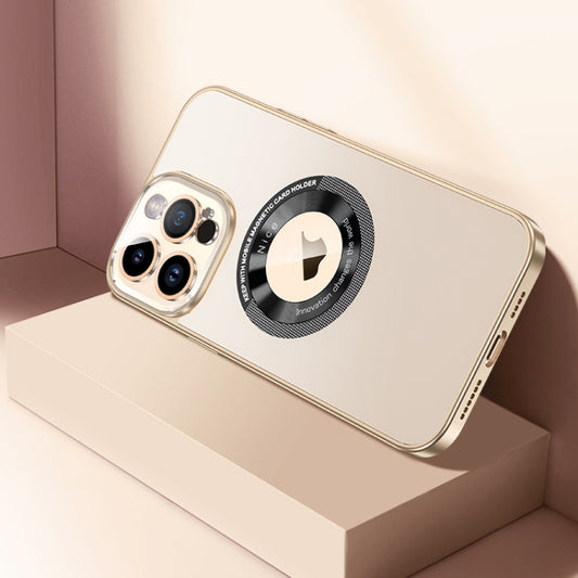 For iPhone 14 Pro Max CD Texture MagSafe Magnetic Phone Case(Champagne Gold) - iPhone 14 Pro Max Cases by buy2fix | Online Shopping UK | buy2fix