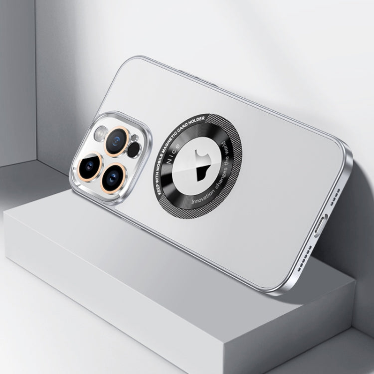 For iPhone 12 Pro CD Texture MagSafe Magnetic Phone Case(White) - iPhone 12 / 12 Pro Cases by buy2fix | Online Shopping UK | buy2fix