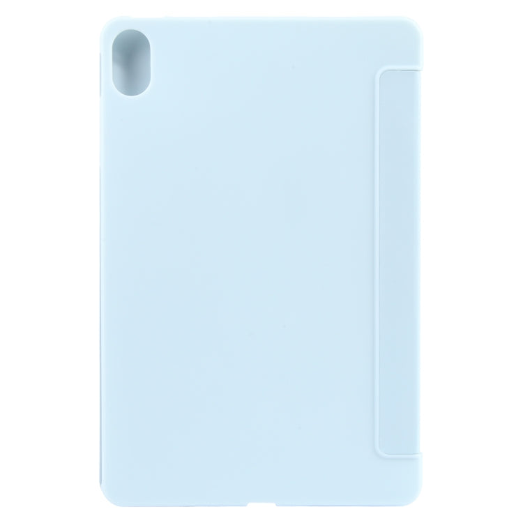 For Huawei MatePad 11 2023 GEBEI 3-folding Holder Shockproof Flip Leather Tablet Case(Sky Blue) - Huawei by GEBEI | Online Shopping UK | buy2fix