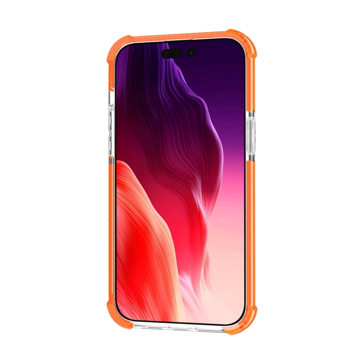 For iPhone 15 Pro Four-corner Shockproof TPU + Acrylic Phone Case(Orange) - iPhone 15 Pro Cases by buy2fix | Online Shopping UK | buy2fix