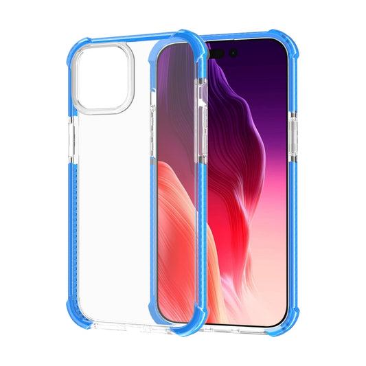 For iPhone 15 Plus Four-corner Shockproof TPU + Acrylic Phone Case(Blue) - iPhone 15 Plus Cases by buy2fix | Online Shopping UK | buy2fix