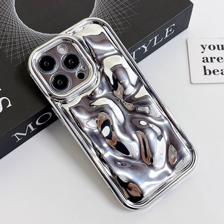For iPhone XS Max Electroplating Meteorite Texture TPU Phone Case(Silver) - More iPhone Cases by buy2fix | Online Shopping UK | buy2fix