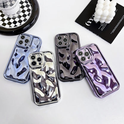 For iPhone 12 Pro Max Electroplating Meteorite Texture TPU Phone Case(Purple) - iPhone 12 Pro Max Cases by buy2fix | Online Shopping UK | buy2fix