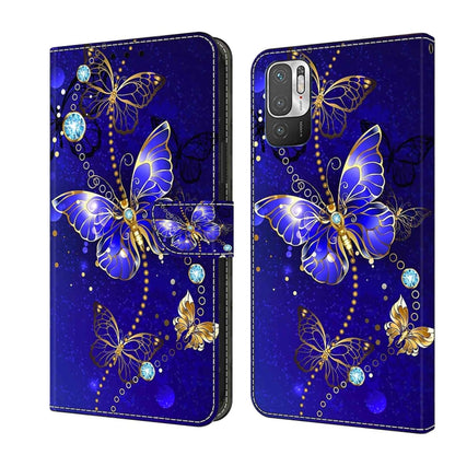 For Xiaomi Redmi Note 10 5G Crystal 3D Shockproof Protective Leather Phone Case(Diamond Butterfly) - Xiaomi Cases by buy2fix | Online Shopping UK | buy2fix