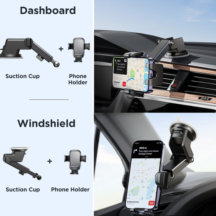 JOYROOM JR-ZS350 Car Dashboard Sucker Phone Holder(Black) - Car Holders by JOYROOM | Online Shopping UK | buy2fix