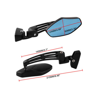 1Pair SF-062 Motorcycle Modified Rearview Mirror Reflective Mirror(Plating Silver) - Side Mirrors by buy2fix | Online Shopping UK | buy2fix