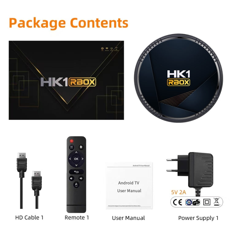 HK1RBOX H8-H618 Android 12.0 Allwinner H618 Quad Core Smart TV Box, Memory:4GB+32GB(EU Plug) - Allwinner H6 by buy2fix | Online Shopping UK | buy2fix
