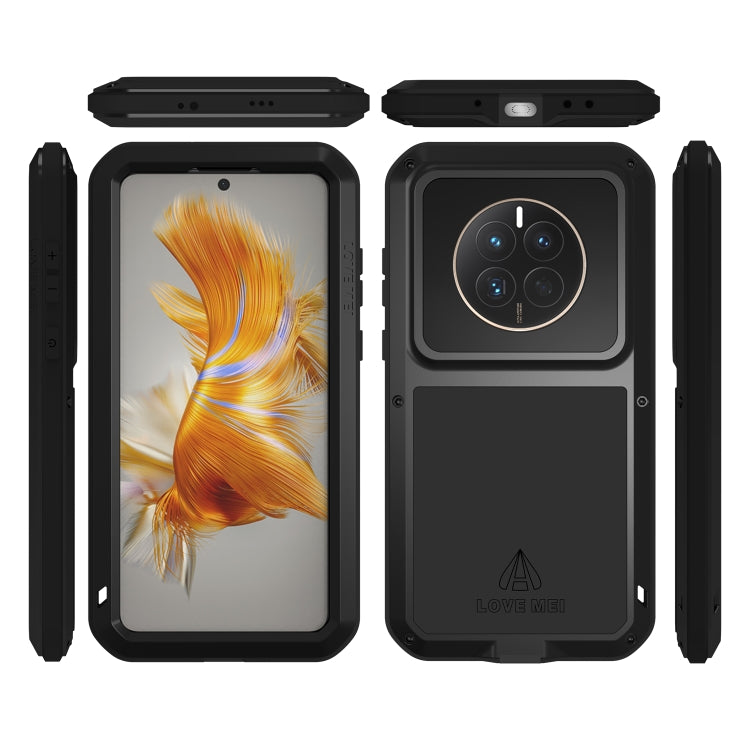 For Huawei P60 / P60 Pro / P60 Art LOVE MEI POWERFUL Metal Shockproof Life Waterproof Dustproof Phone Case(Red) - Huawei Cases by LOVE MEI | Online Shopping UK | buy2fix
