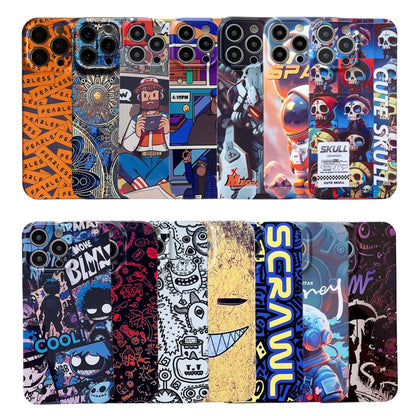 For iPhone 15 Pro Painted Pattern Precise Hole PC Phone Case(Comics Umbrella Boy) - iPhone 15 Pro Cases by buy2fix | Online Shopping UK | buy2fix