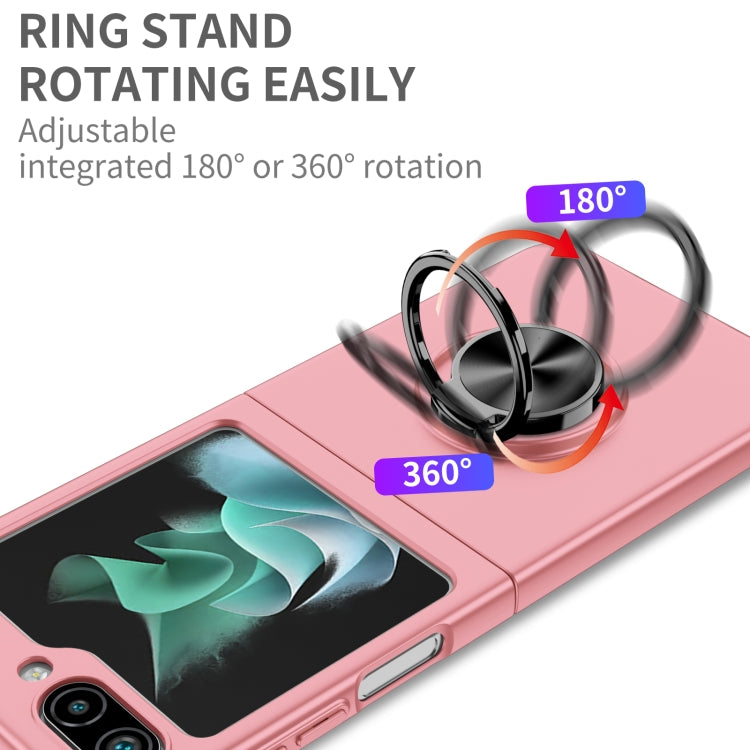 For Samsung Galaxy Z Flip5 5G Armor Ring Holder Phone Case(Pink) - Galaxy Z Flip5 Cases by buy2fix | Online Shopping UK | buy2fix