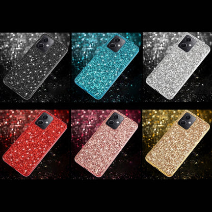 For Xiaomi Redmi Note 12 4G/5G Global Glitter Powder Shockproof TPU Phone Case(Black) - Note 12 Cases by buy2fix | Online Shopping UK | buy2fix