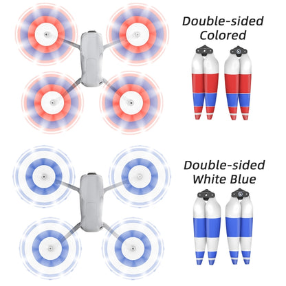 For DJI Air 3 Sunnylife 8747F Low Noise Quick-release Propellers, Style:2 Pairs Blue White - DIY Propeller by Sunnylife | Online Shopping UK | buy2fix
