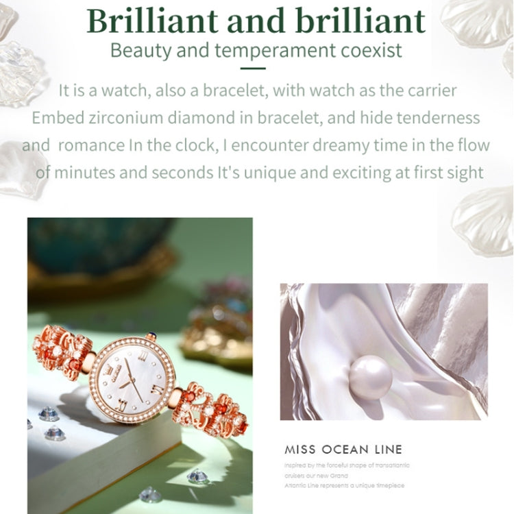 OLEVS 9958 Women Adjustable Drawstring Bracelet Quartz Watch(White + Silver) - Bracelet Watches by OLEVS | Online Shopping UK | buy2fix