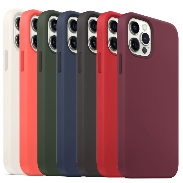 For iPhone 13 MagSafe Liquid Silicone Full Coverage Phone Case(Wine Red) - iPhone 13 Cases by buy2fix | Online Shopping UK | buy2fix