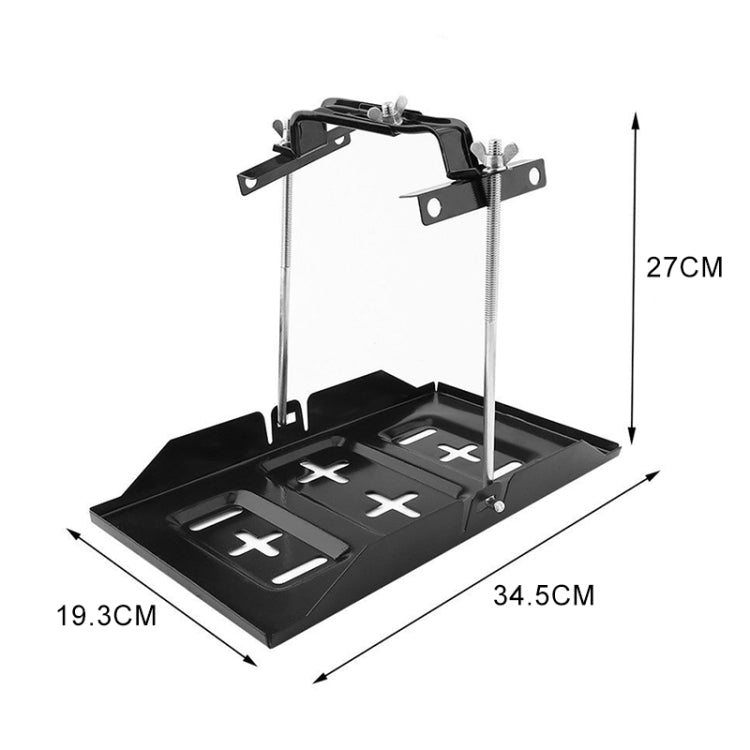 Car Universal Battery Bracket Adjustable Battery Fixed Holder + Base Tray, Size:34.5cm Base + 27cm Bracket - In Car by buy2fix | Online Shopping UK | buy2fix