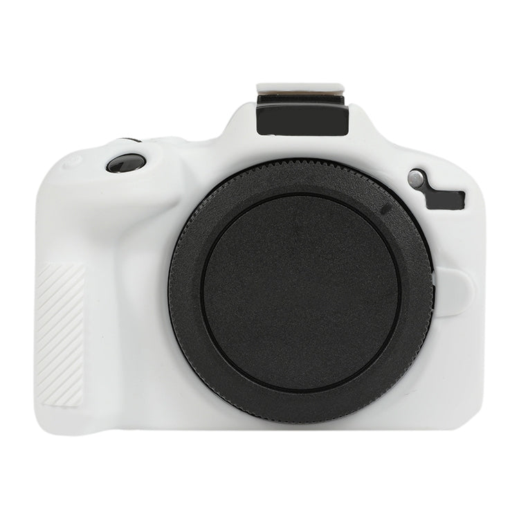 For Canon EOS R50 Soft Silicone Protective Case(White) - Protective Case by buy2fix | Online Shopping UK | buy2fix