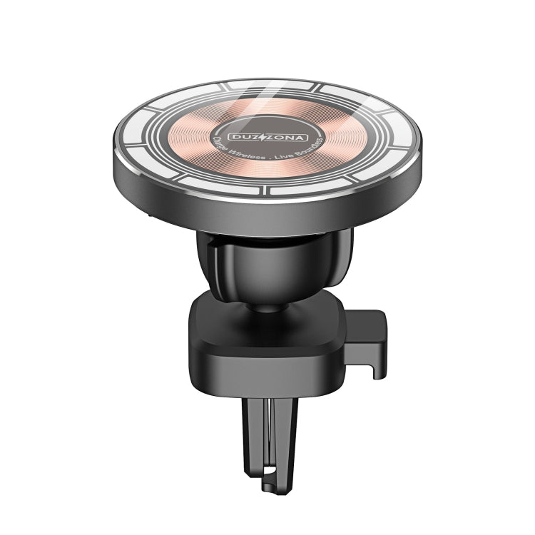 DUZZONA V2 15W Transparent Car Magnetic Wireless Charger - Wireless Charger Holders by DUZZONA | Online Shopping UK | buy2fix