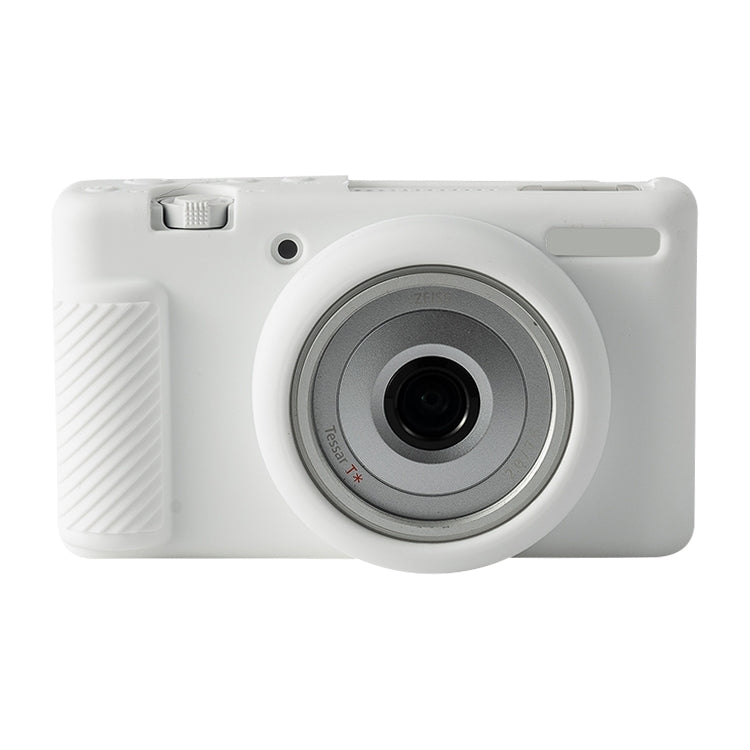 For Sony ZV-1F / ZV1 M2 Soft Silicone Protective Case(White) - Protective Case by buy2fix | Online Shopping UK | buy2fix