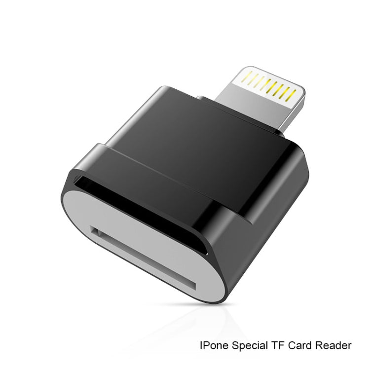 MicroDrive 8pin To TF Card Adapter Mini iPhone & iPad TF Card Reader, Capacity:32GB(Black) -  by MICRODRIVE | Online Shopping UK | buy2fix