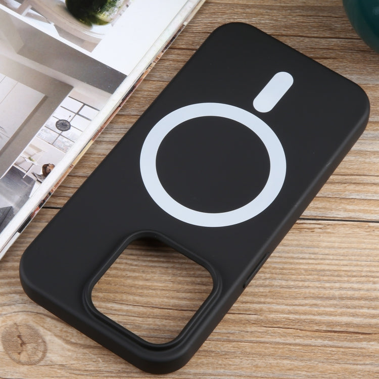 For iPhone 15 Pro MagSafe Liquid Silicone Phone Case(Black) - iPhone 15 Pro Cases by buy2fix | Online Shopping UK | buy2fix