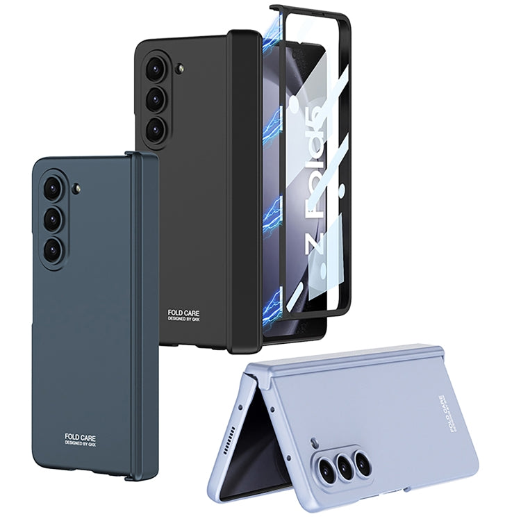 For Samsung Galaxy Z Fold5 GKK Integrated Magnetic Folding Hinge All-inclusive Phone Case(Silver) - Galaxy Z Fold5 Cases by GKK | Online Shopping UK | buy2fix