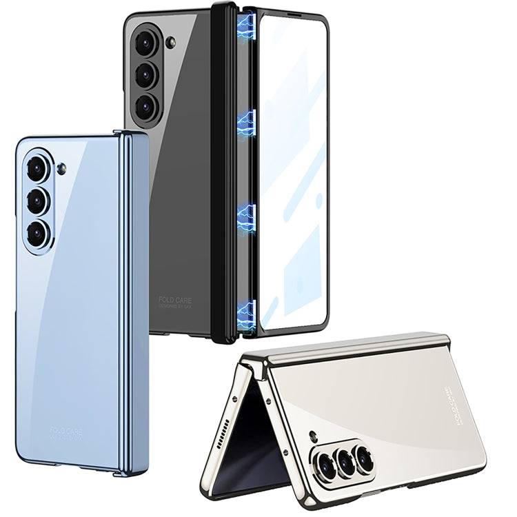 For Samsung Galaxy Z Fold5 GKK Integrated Magnetic Phantom Hinge Folding Phone Case(White) - Galaxy Z Fold5 Cases by GKK | Online Shopping UK | buy2fix