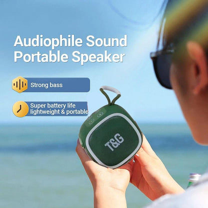 T&G TG659 Outdoor Portable TWS Mini Bluetooth Speaker(Dark Green) - Mini Speaker by T&G | Online Shopping UK | buy2fix