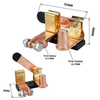 Car Negative Brass Battery Selector Isolator Disconnect Switch Cut - In Car by buy2fix | Online Shopping UK | buy2fix