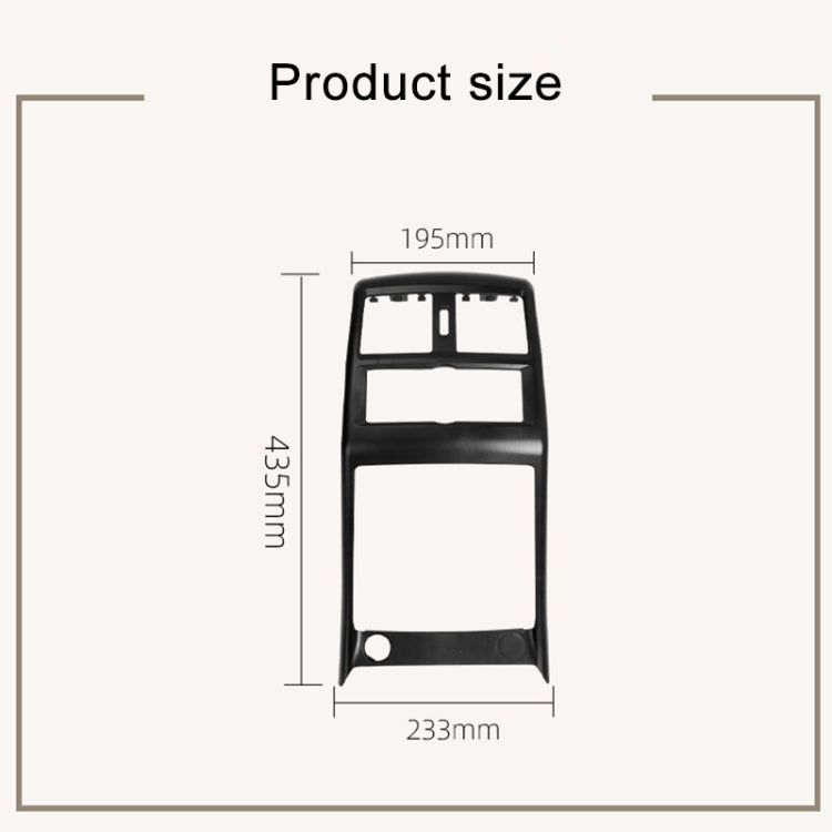 For Mercedes Benz ML320 / GL450 Car Rear Air Conditioner Air Outlet Panel Cover 166 680 7403, Style:Dual Hole(Coffee Brown) - Air Conditioning System by buy2fix | Online Shopping UK | buy2fix