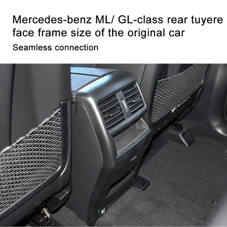 For Mercedes Benz ML320 / GL450 Car Rear Air Conditioner Air Outlet Panel Cover 166 680 7403, Style:Dual Hole(Coffee Brown) - Air Conditioning System by buy2fix | Online Shopping UK | buy2fix