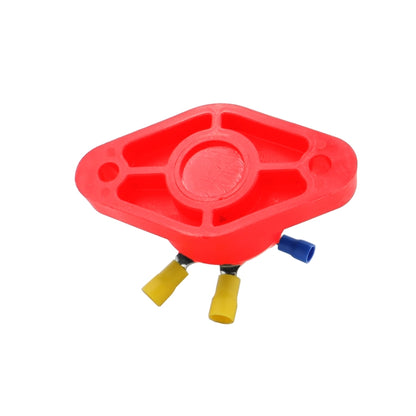 5/16 inch M8 RV Yacht 8-way Terminal Stud with 2pcs M5x20 Screws + Terminals(Red) - Booster Cable & Clip by buy2fix | Online Shopping UK | buy2fix