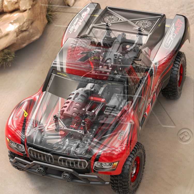 JJR/C Q39B 2.4G Four-wheel Drive High-speed Climbing Carbon Brush Motor RC Jeep(Red) - RC Cars by JJR/C | Online Shopping UK | buy2fix